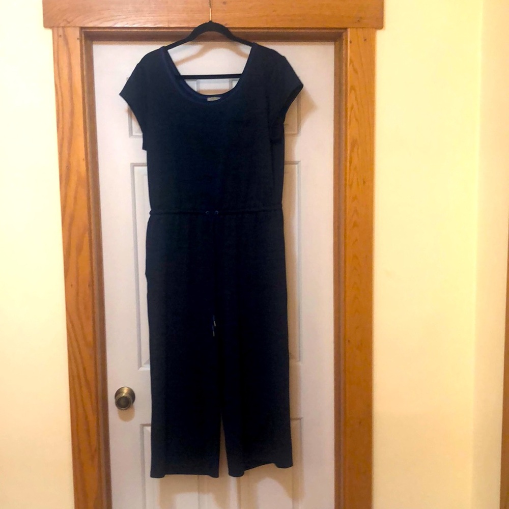 T by Talbots jumpsuit, navy blue, Large